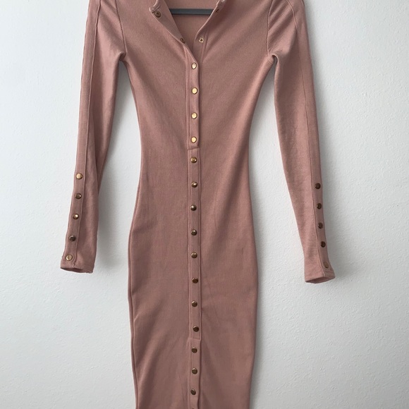 Fashion Nova Mauve Vintage Jams Dress- Small - Picture 4 of 7